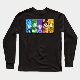 Block Blasters - Retro Long Sleeve T-Shirt